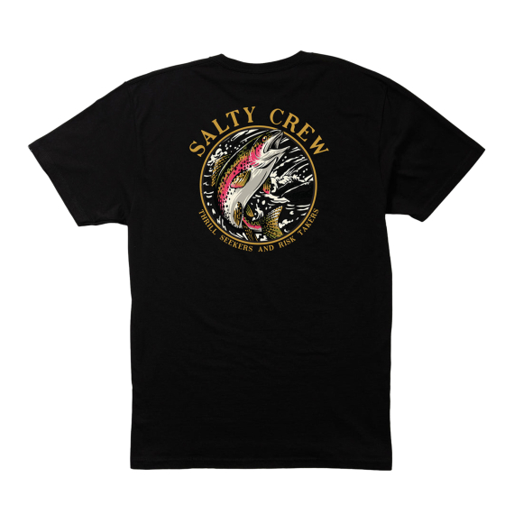 Salty Crew Rainbow Premium S/S Tee Black i gruppen Beklædning og fodtøj / Beklædning / T-shirts hos Sportfiskeprylar.se (9334966179854r)