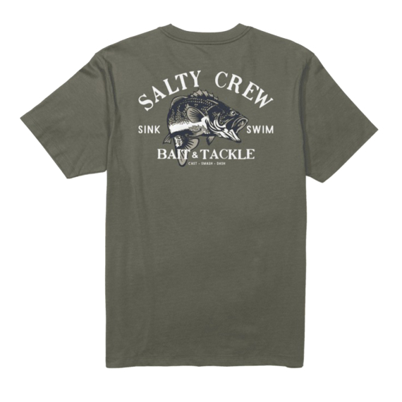 Salty Crew Bass Man Standard S/S Tee Dusty Olive i gruppen Beklædning og fodtøj / Beklædning / T-shirts hos Sportfiskeprylar.se (9334966199784r)