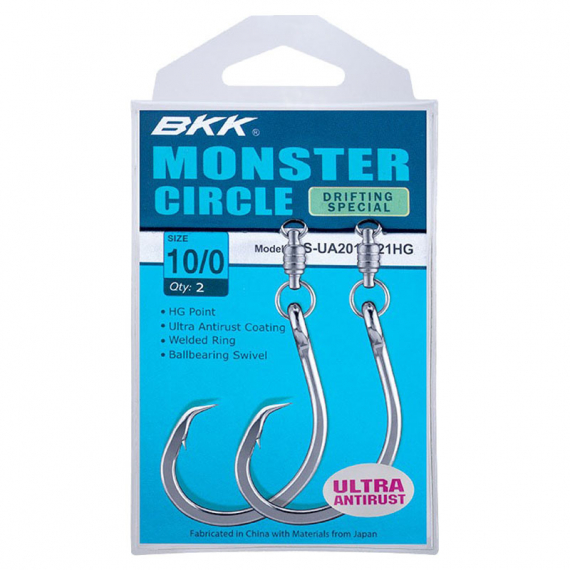 BKK Monster Circle Drifting Special Saltwater Hook - 10/0 i gruppen Kroge og endegrej / Kroge / Cirkelkroge hos Sportfiskeprylar.se (A-BR-5614)