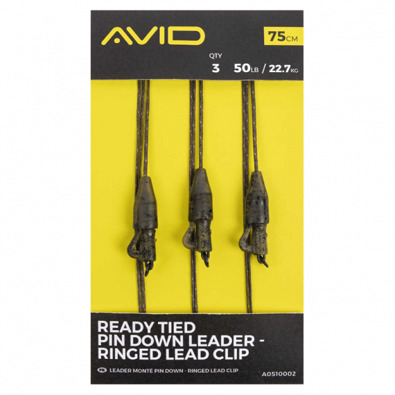 Avid Ready Tied Pin Down Leader - Ringed Lead Clip i gruppen Kroge og endegrej / Rig tilbehør / Blyklemmer hos Sportfiskeprylar.se (A0510002)