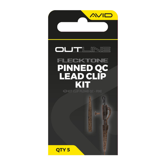 Avid Outline FleckTone Pinned QC Lead Clip Kit i gruppen Kroge og endegrej / Rig tilbehør / Andet rigtilbehør hos Sportfiskeprylar.se (A0640117)