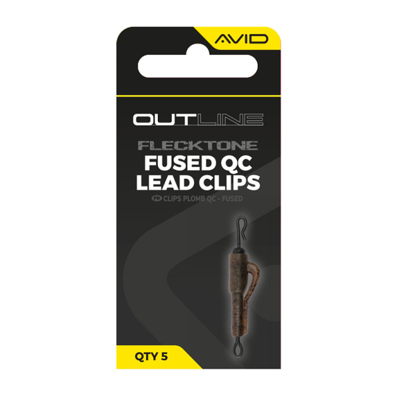 Avid Outline FleckTone Fused Lead QC Clips i gruppen Kroge og endegrej / Rig tilbehør / Andet rigtilbehør hos Sportfiskeprylar.se (A0640118)