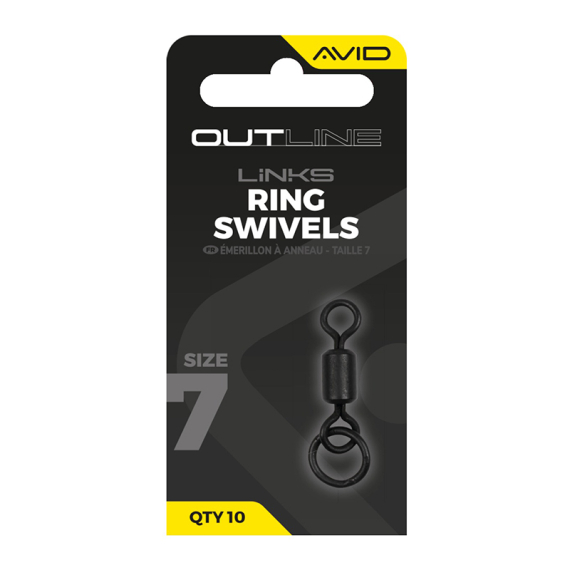 Avid Outline Ring Swivel - Size 7 i gruppen Kroge og endegrej / Rig tilbehør / Andet rigtilbehør hos Sportfiskeprylar.se (A0640143)