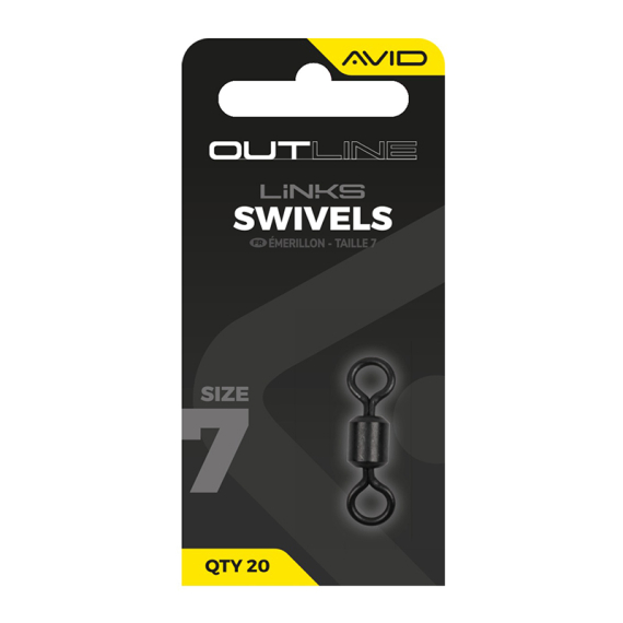Avid Outline Swivel - Size 7 i gruppen Kroge og endegrej / Rig tilbehør / Andet rigtilbehør hos Sportfiskeprylar.se (A0640144)