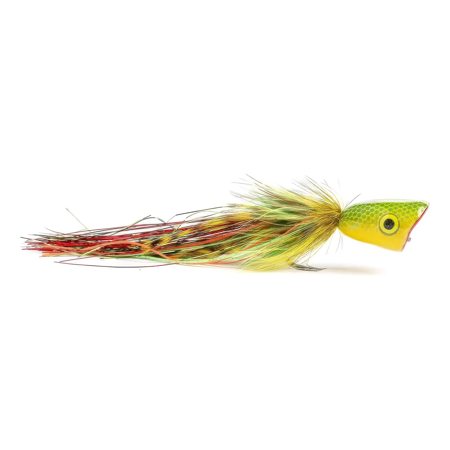 Vision Pike - Surface Seducer Double Popper Green/Yellow fly #6/0 i gruppen Madding / Fluer / Geddefluer hos Sportfiskeprylar.se (A168606398-60)