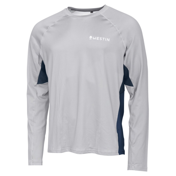 Westin Flats UPF Shirt Mist Grey i gruppen Beklædning og fodtøj / Beklædning / Sweatere / Langærmede T-shirts hos Sportfiskeprylar.se (A175-838-Lr)
