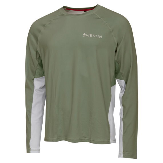 Westin Flats UPF Shirt Sage Green i gruppen Beklædning og fodtøj / Beklædning / Sweatere / Langærmede T-shirts hos Sportfiskeprylar.se (A175-839-Lr)