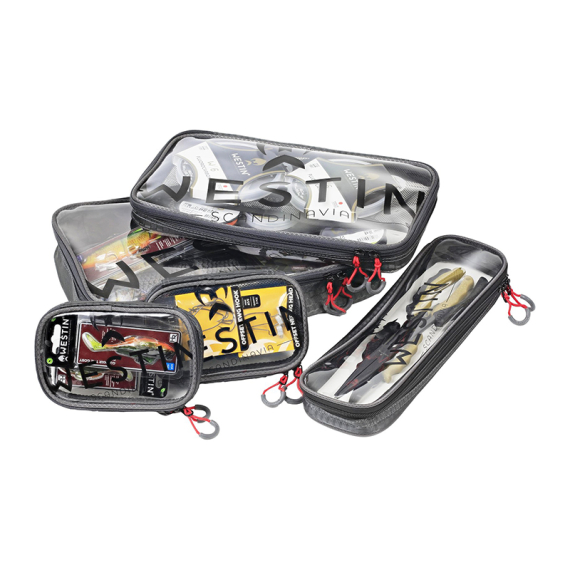 Westin W4 Clear Guard Pouch Set 5 Puches Titanium Black i gruppen Opbevaring / Tackle-tasker / Udstyrstasker hos Sportfiskeprylar.se (A275-988-164)