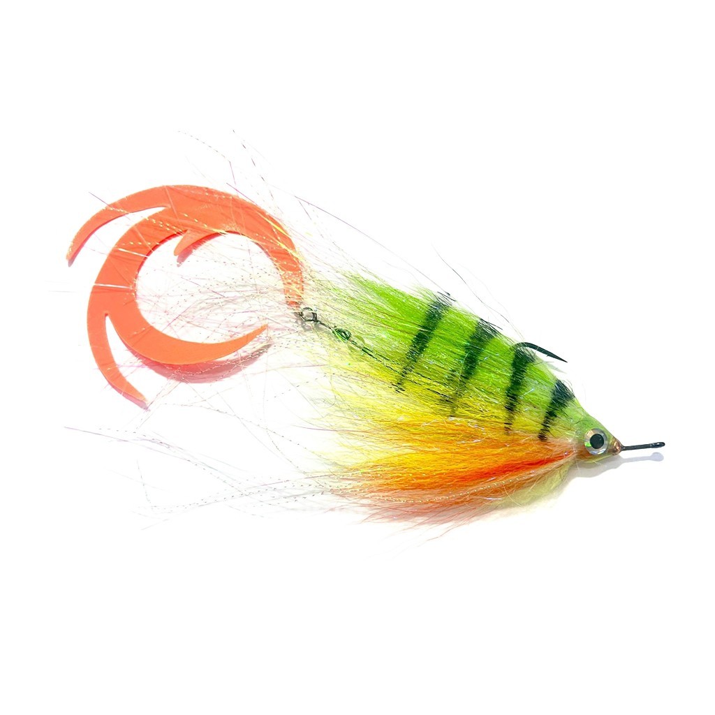 Vision Pike - Jig Dragontail Firetiger fly #4/0 i gruppen Madding / Fluer / Geddefluer hos Sportfiskeprylar.se (A276900053-40)