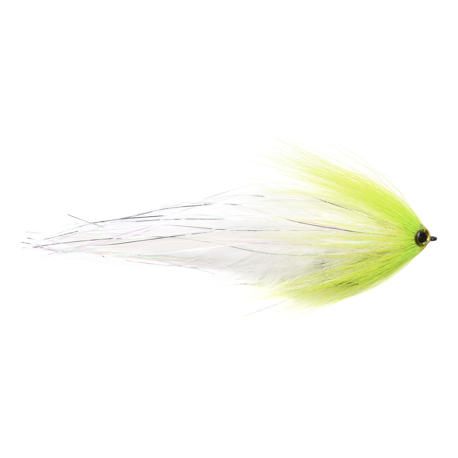 Vision Pike - Deceiver White/Chartreuse fly #6/0 i gruppen Madding / Fluer / Geddefluer hos Sportfiskeprylar.se (A276904963-60)