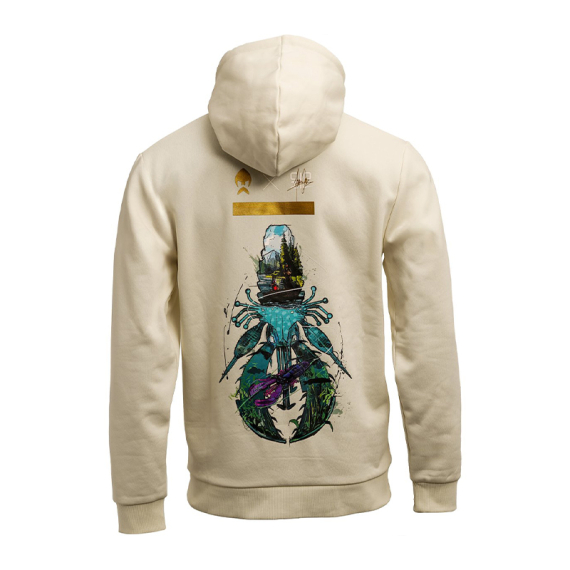 Westin Crecraw Hoodie Beige i gruppen Beklædning og fodtøj / Beklædning / Sweatere / Hættetrøjer hos Sportfiskeprylar.se (A314-1426-Sr)