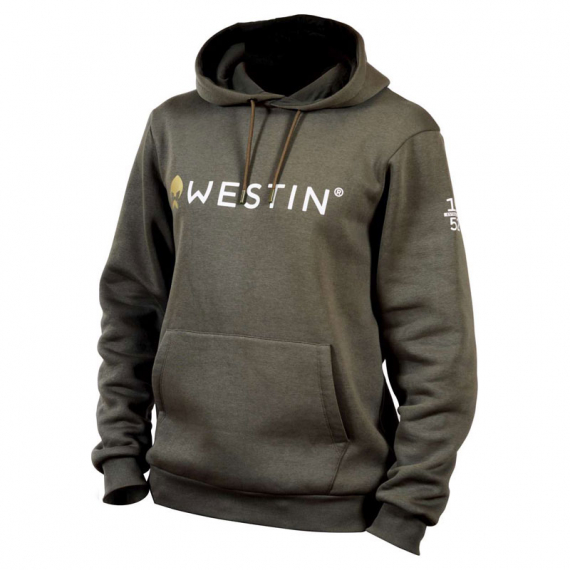 Westin Original Hoodie Elmwood Green i gruppen Beklædning og fodtøj / Beklædning / Sweatere / Hættetrøjer hos Sportfiskeprylar.se (A62-679-XSr)