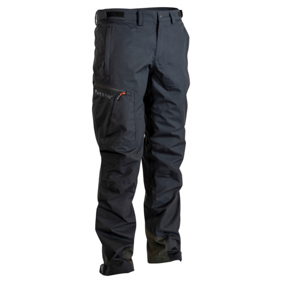 Westin W6 Rain Pants Steel Black i gruppen Beklædning og fodtøj / Beklædning / Bukser / Regnbukser hos Sportfiskeprylar.se (A87-554r)