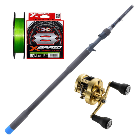 AAVA Tiraphene & Calcutta Conquest Combo - 8\'3\'\' 50-180g i gruppen Sæt / Kastesæt / Baitcastersæt Gedde hos Sportfiskeprylar.se (AAVACONQUESTCOMBO)
