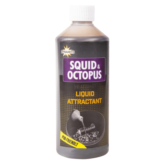 Dynamite Baits Squid & Octopus Liquid Attractant 500ml i gruppen Madding / Boilies, krogagn og forfoder / Væske og tilsætningsstoffer hos Sportfiskeprylar.se (ADY041263)