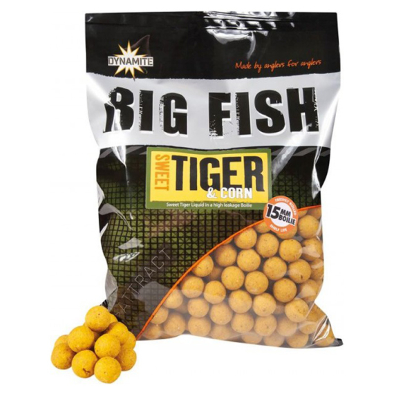 Dynamite Baits Big Fish Sweet Tiger & Corn Boilies 1,8kg i gruppen Madding / Boilies, krogagn og forfoder / Boilies hos Sportfiskeprylar.se (ADY041521r)