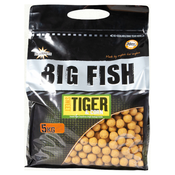 Dynamite Baits Big Fish Sweet Tiger & Corn Boilies 5kg i gruppen Madding / Boilies, krogagn og forfoder / Boilies hos Sportfiskeprylar.se (ADY041535r)