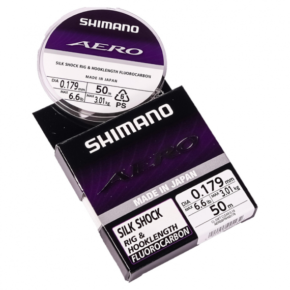 Shimano Line Aero Slick Shock Fluo LD Grey i gruppen Kroge og endegrej / Ledere og Forfangsmateriale / Forfangsmateriale / Forfangsmateriale fluorcarbon hos Sportfiskeprylar.se (AERSSFRH50195r)