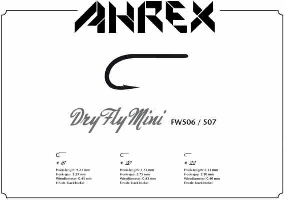 Ahrex FW506 - Dry Fly Mini #20 i gruppen Kroge og endegrej / Kroge / Fluebinding kroge hos Sportfiskeprylar.se (AFW506-20)