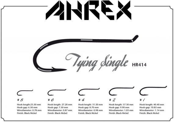 Ahrex HR414 - Tying Single #1 i gruppen Kroge og endegrej / Kroge / Fluebinding kroge hos Sportfiskeprylar.se (AHR414-1)