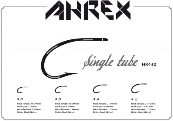 Ahrex HR430 - Tube Single #6 i gruppen Kroge og endegrej / Fluebinding / Fluebindingsmateriale / Tubekroge hos Sportfiskeprylar.se (AHR430-6)