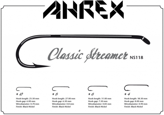 Ahrex NS118 - Classic Streamer D/E #4 i gruppen Kroge og endegrej / Kroge / Fluebinding kroge hos Sportfiskeprylar.se (ANS118-4)