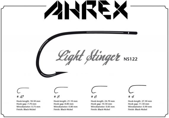 Ahrex NS122 - Light Stinger i gruppen Kroge og endegrej / Kroge / Fluebinding kroge hos Sportfiskeprylar.se (ANS122-8r)