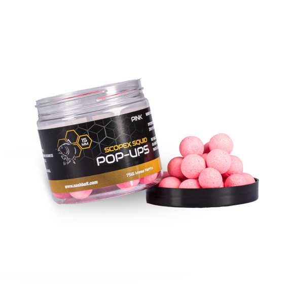 Nash Scopex Squid Pop Ups i gruppen Madding / Boilies, krogagn og forfoder / Popups & Wafters hos Sportfiskeprylar.se (B6326-TPr)