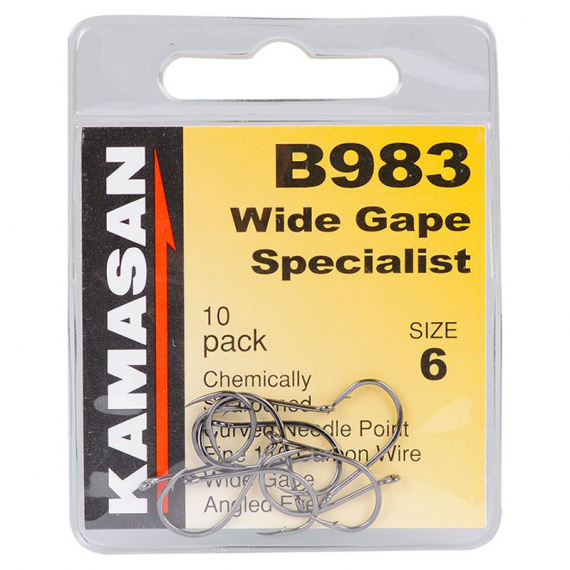 Kamasan B983 - Wide Gape Specialist i gruppen Kroge og endegrej / Kroge / Specimen kroge hos Sportfiskeprylar.se (B983-16r)