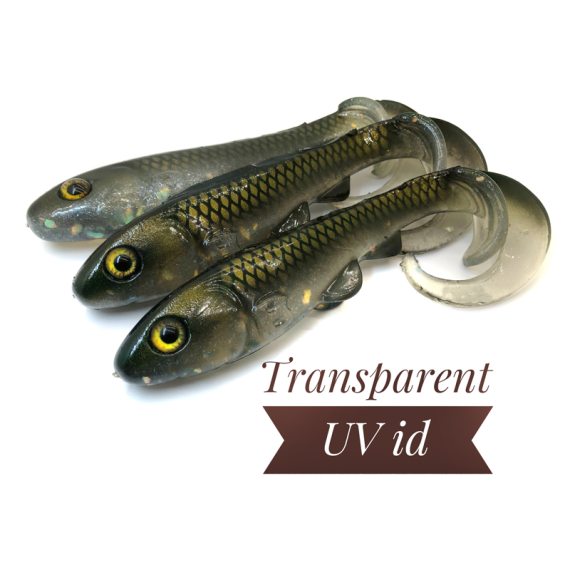 BoniBaits Happy Hybrid 24cm 57g - Transparent UV Id i gruppen Madding / Softbaits / Gedde softbaits hos Sportfiskeprylar.se (BBHH12)