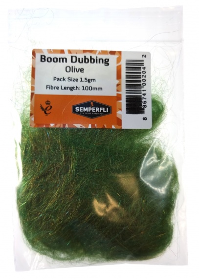 Semperfli Boom Dubbing - Olive i gruppen Kroge og endegrej / Fluebinding / Fluebindingsmateriale / Dubbing hos Sportfiskeprylar.se (BBOM100OLV)
