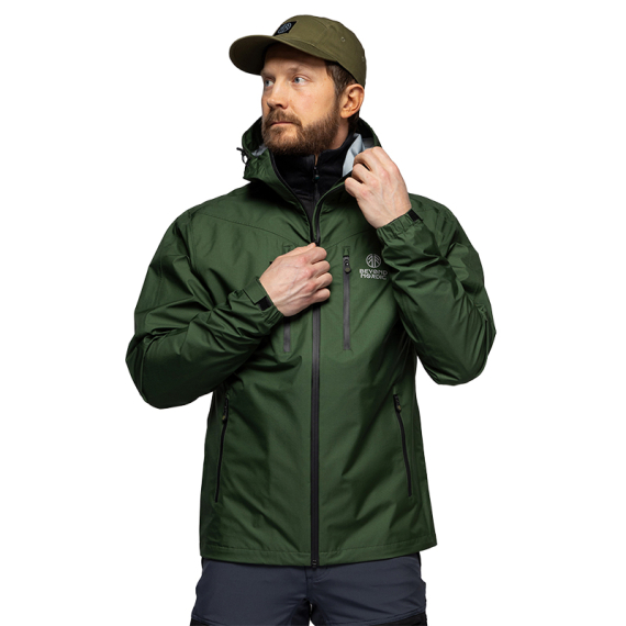 Beyond Nordic BN301 v2 M\'s 3L Lightweight Shell Jacket Pine Grove i gruppen Beklædning og fodtøj / Beklædning / Jakker / Skaljakker hos Sportfiskeprylar.se (BN301-V2-M-GREEN-Lr)