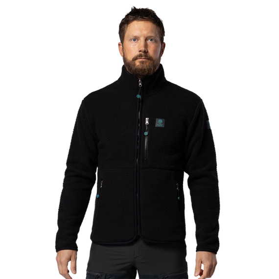 Beyond Nordic BN308 M\'s Retro Pile Jacket Black Midnight i gruppen Beklædning og fodtøj / Beklædning / Jakker / Fleecejakker hos Sportfiskeprylar.se (BN308-M-BLACK-MIDNIGHT-Lr)