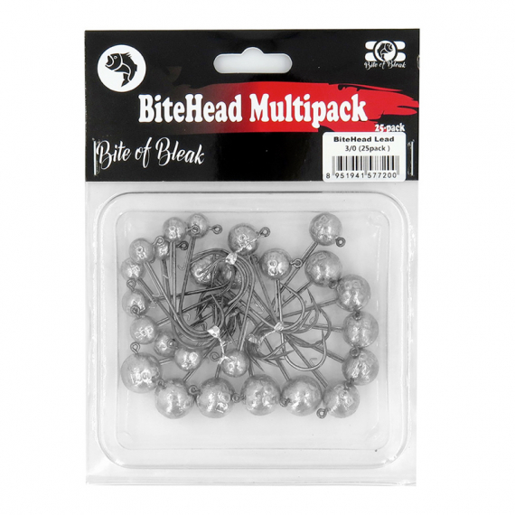 Bite Of Bleak Bitehead Mix Multi-pack (25-Pack) - 3/0 i gruppen Kroge og endegrej / Jighoved / Runde jighoveder hos Sportfiskeprylar.se (BOB-00-0630)