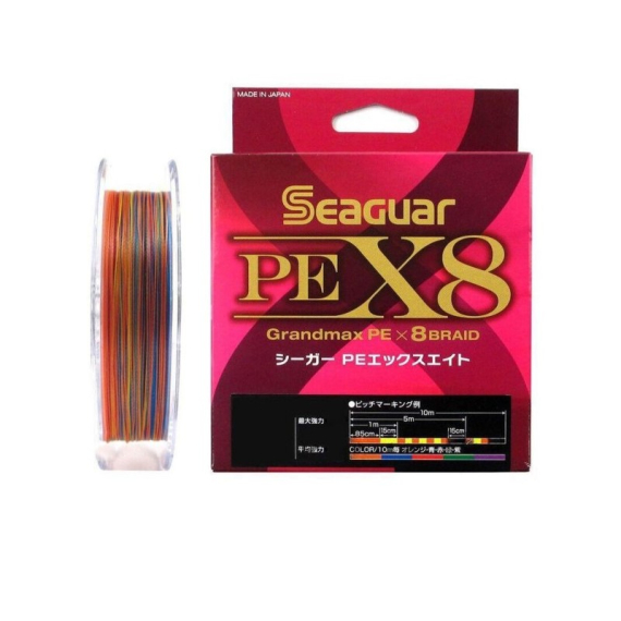 Seaguar PE X8 Grandmax 300m Multicolor i gruppen Snøre / Multifilament hos Sportfiskeprylar.se (BOB-00-SEAGUAR-00-0026r)