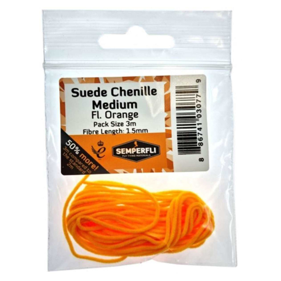 Semperfli Suede Chenille 1.5mm Medium - Fl Orange i gruppen Kroge og endegrej / Fluebinding / Fluebindingsmateriale / Yarn & Chenille hos Sportfiskeprylar.se (BSC2003FOR)