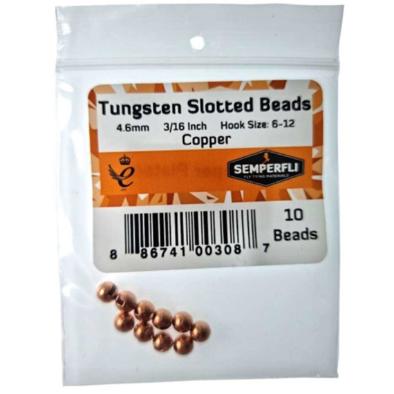 Semperfli Tungsten Slotted Beads 2mm - Copper i gruppen Kroge og endegrej / Fluebinding / Fluebindingsmateriale / Cones hos Sportfiskeprylar.se (BTBD020CPR)