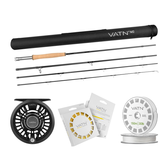 VATN M2 Dry Fly+ Flugset 9\' - #6 i gruppen Sæt / Fluefiskeri Sæt / Fluefiskesæt til én hånd hos Sportfiskeprylar.se (BUNDLEVATNM29062026DRY)