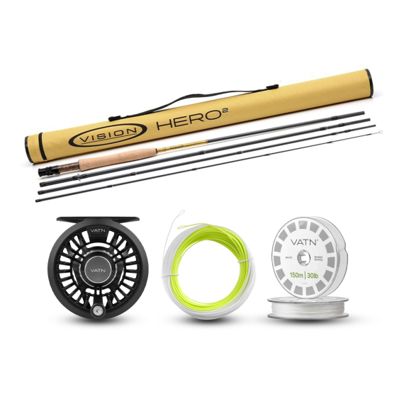 Vision Trout HERO² Allround Taper+ Flugset - 9\' #5 i gruppen Sæt / Fluefiskeri Sæt / Fluefiskesæt til én hånd hos Sportfiskeprylar.se (BUNDLE_VHII4905_2026_ART)