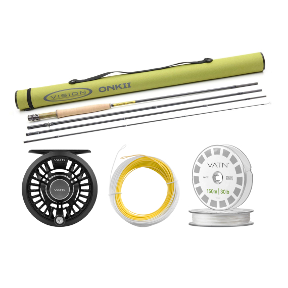 Vision ONKII Dry Fly Taper+ Flugset - 9\'0\'\' #5 i gruppen Sæt / Fluefiskeri Sæt / Fluefiskesæt til én hånd hos Sportfiskeprylar.se (BUNDLE_VOI4905_2026_DRY)