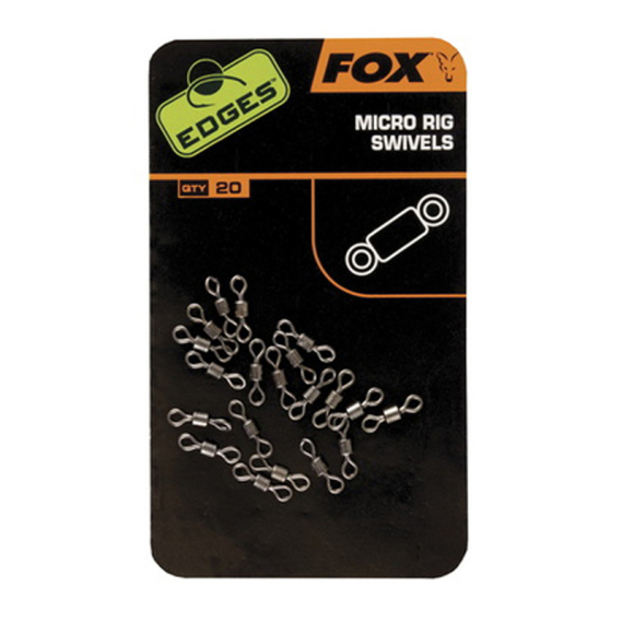 Fox Edges Micro Rig Swivels 20-pack i gruppen Kroge og endegrej / Rig tilbehør / Andet rigtilbehør hos Sportfiskeprylar.se (CAC538)