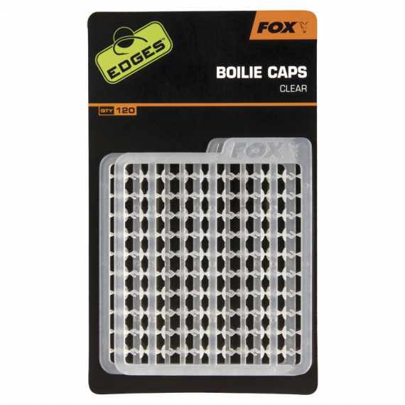 Fox Edges Boilie Caps Clear (120-pack) i gruppen Kroge og endegrej / Rig tilbehør / Boilie Stoppere hos Sportfiskeprylar.se (CAC601)