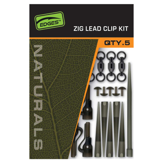 Fox Naturals Zig Lead Clip Kit i gruppen Kroge og endegrej / Rig tilbehør / Blyklemmer hos Sportfiskeprylar.se (CAC845)