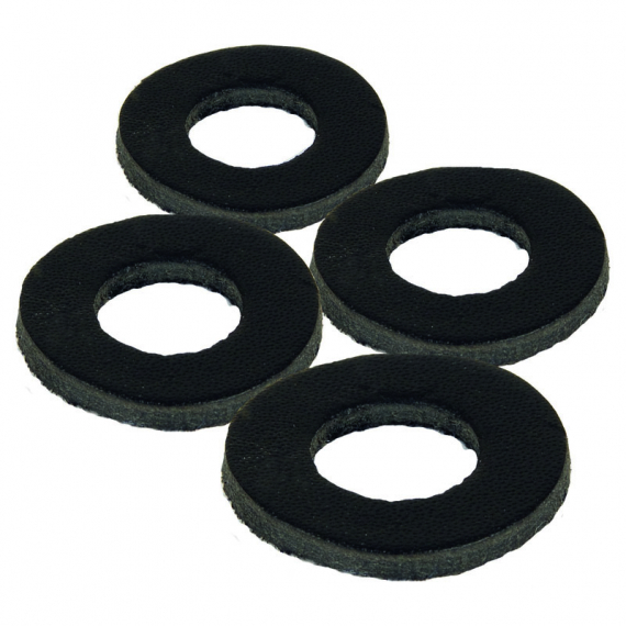 Fox Black Leather Washers (4-pack) i gruppen Udstyr og tilbehør / Rod Pods, Rod Rests & Banksticks / Stage stands, adaptere og tilbehør hos Sportfiskeprylar.se (CBB006)