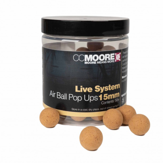 CC Moore Live System Air Ball Pop Ups i gruppen Madding / Boilies, krogagn og forfoder / Popups & Wafters hos Sportfiskeprylar.se (CCM-90495r)