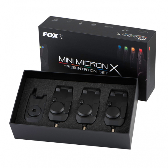 Fox Mini Micron X 3 Rod Set i gruppen Udstyr og tilbehør / Bidmeldere og -indikatorer / Bidmeldere hos Sportfiskeprylar.se (CEI198)