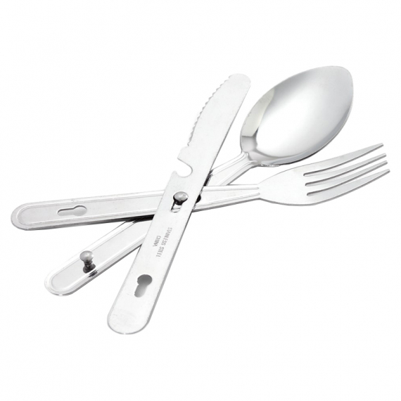 Coghlans Chow Kit (Knife, Fork & Spoon Set) i gruppen Outdoor / Stormkøkken og køkkenredskaber / Bestik og tilbehør hos Sportfiskeprylar.se (CG721BP)
