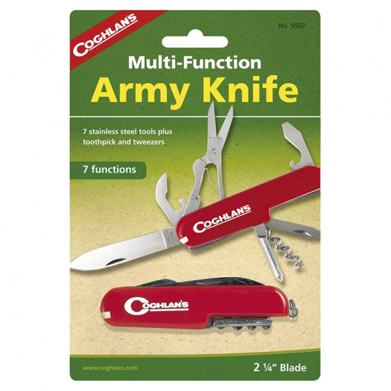 Coghlans Army Knife (7 Function) i gruppen Udstyr og tilbehør / Knive og økser / Knive / Lommeknive hos Sportfiskeprylar.se (CG9507)