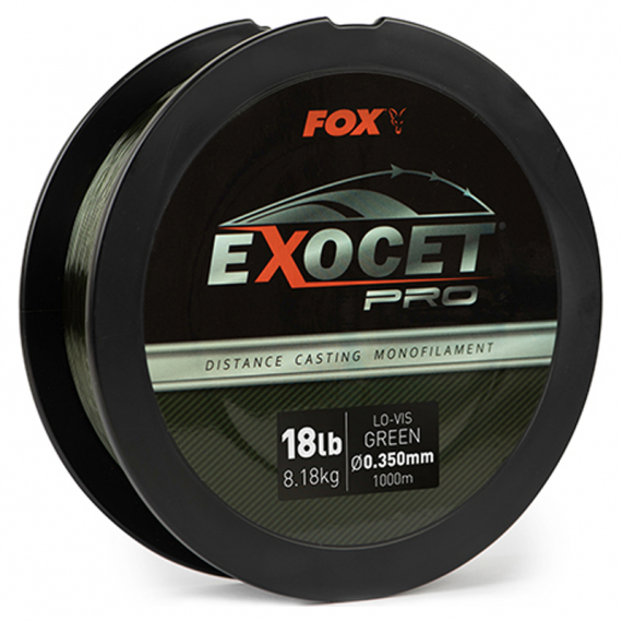 Fox Exocet Pro Low Vis Green, 1000m i gruppen Snøre / Monofilament snøre hos Sportfiskeprylar.se (CML188r)