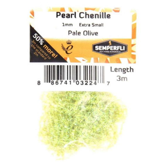 Semperfli Pearl Chenille 1mm - Pale Olive i gruppen Kroge og endegrej / Fluebinding / Fluebindingsmateriale / Yarn & Chenille hos Sportfiskeprylar.se (CPSC001POL)